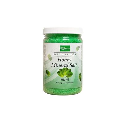 Mint Honey Mineral Salt Nourishing & Revitalizing Formula for Soft, Smooth & Hydrated Skin by BeBeauty 32 oz