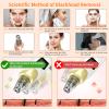 2026 Pore Vacuum, USB Rechargeable Blackhead Remover Vacuum,3 Levels Adjustable Pore Vacuum Blackhead Remover, with 5 Suction Power,6 Probes,Face Vacuum Pore Cleanser for Women & Men-Gold view 4