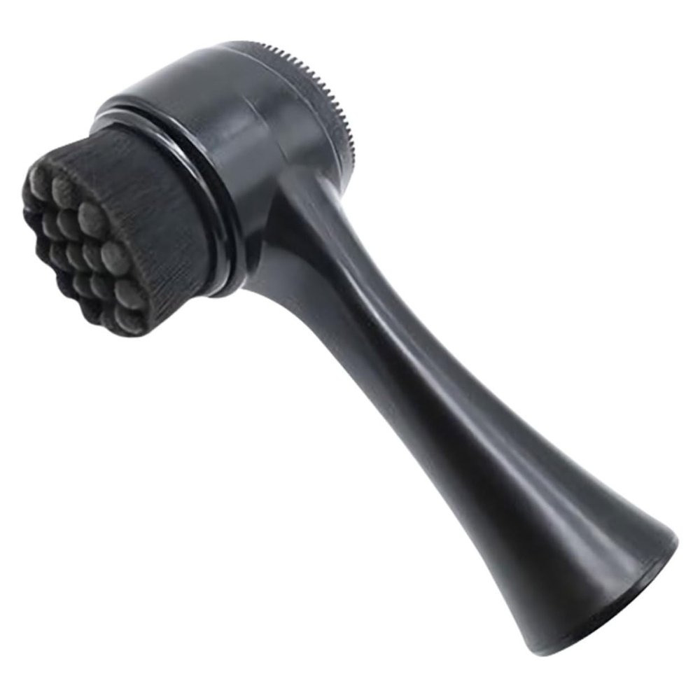 Beatifufu Multi-Function Household Facial Brush with Gentle Massage Silicone Bristles Convenient Exfoliating Face Cleaner for Sensitive Skin Portable Face Accessory in Black