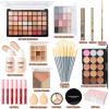 All in One Makeup Kit for Women Full Kit, Make Up Gift Set for Teens & Girls, Makeup Essential Bundle Include Foundation Eyeshadow Powder Contour Palette Lipstick Eyeliner Mascara Cosmetic Brush Set view 3