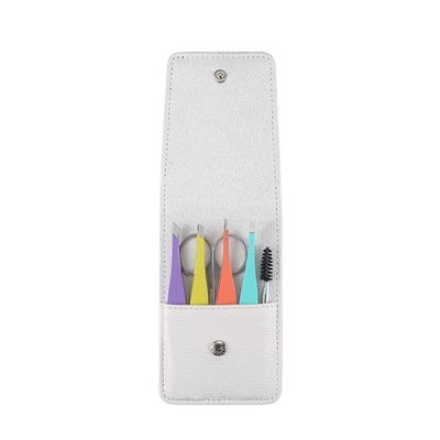 ASWRTYJO 6 Pcs/set Full Size Eyebrow Tweezers Women for Eyebrow/hair Removal Professional Kit Precision Set(D)