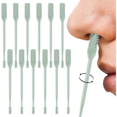 TAKE FIRE All-in-One Grooming Kit: 360 Rotating Nose Hair Trimmer for Men & Women with Double Sided Design & Ear Picker, 2025 Upgraded Travel Essentials (Yellow-3PC)