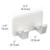 Linkidea 2 Pack Wall Mounted Razor Holder, Razor Stand for Shower, Compatible with Gillette Mach 3, Sensor 3, Fusion5 Power, Fusion ProGlide, Harry's 5 Blade (White) view 4