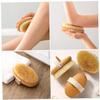 Anneome Natural Boar Bristle Shower Body Brush for Exfoliating and Massaging Skin Ergonomic Small Bath Scrubber for Daily Use Enhances Circulation and Relaxation Gift for Home Bathing view 3
