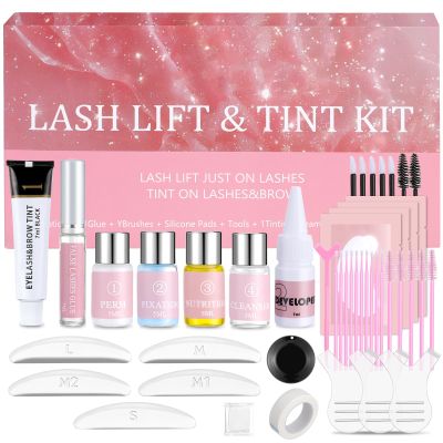Lash Lift and Black Color Kit, Brow Lamination and Black Color Long Lasting - Easy for Beginner, Natural Eyelash Curling Set - Achieve Salon-Quality Lashes Lift with Safe and Effective Resul