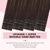 Sweetmet Invisible Tape in Hair Extensions Real Human Hair 3rd-Generation Pro3.0#2/6/18 Dark Brown to Dirty Blonde 20pcs 50g 22inch Insert Invisi Edge Tape ins Extensions#2/6/18-22inch view 2