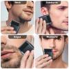Men's 2-in-1 Rechargeable Foil Shaver & Hair Clipper, Beard & Sideburn Grooming Trimmer, 3 Floating Blades Electric Razor, 7200RPM High-Speed Motor, IPX7 Waterproof, Travel-Friendly view 2