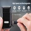 Men's 2-in-1 Rechargeable Foil Shaver & Hair Clipper, Beard & Sideburn Grooming Trimmer, 3 Floating Blades Electric Razor, 7200RPM High-Speed Motor, IPX7 Waterproof, Travel-Friendly view 3