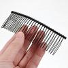 5 Pieces Black Metal Hair Comb Clip, 30 Teeth Wire Twist Hair Comb Large Wide Side Hairs Combs Bridal Wedding Veil Combs for Women Fine Hairstyle Accessories view 3