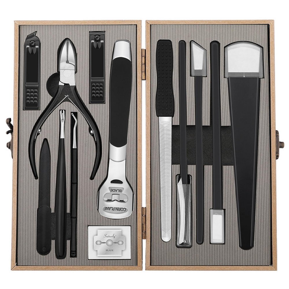 13PCS Pedicure Knife Set, Pedicure Callus Shaver Tools, Professional Foot Scraper, Steel Foot Care for Dead Skin Corn Foot Remover (6.3in) (Four-Piece Set)