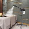 750W 110V Movable Facial Steamer, Professional Pedicure Steamer Machine with Water Tank and LCD Operation Panel, Hot Ozone Face Steamer on Wheels for Facial (Black) view 2