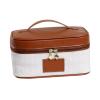 Dam Skerisi Cosmetic Storage, Travel Makeup, Large Capacity PU Cosmetic with, Stylish Portable Toiletry for Skincare and Makeup view 3