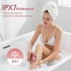 Electric Razors for Women Legs: 5-in-1 Rechargeable Body Shaver, 7D Wet & Dry Body Trimmer, IPX7 Waterproof Lady Hair Remover for Face Underarms Pubic, Matte Pink view 4