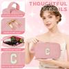 WELIDAY Initial Makeup Bag, Birthday Gift Chenille Patch Cosmetic Bag view 3