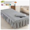 Massage Table Skirt With Hole,Quilted Pattern Massage Table Cover,Thickened Massage Linens, Massage Fitted Sheet, Massage Face Rest Cover With Hole,for Beauty Salon SPA view 2