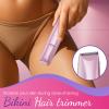 Bikini Trimmer for Women 2 in 1 Electric Razors for Women - Wet and Dry Electric Lady Shaver, Smooth Facial Hair Remover and Body Hair Trimmer for Bikini,Leg, Underarm, Face, Private Area (Rose) view 2