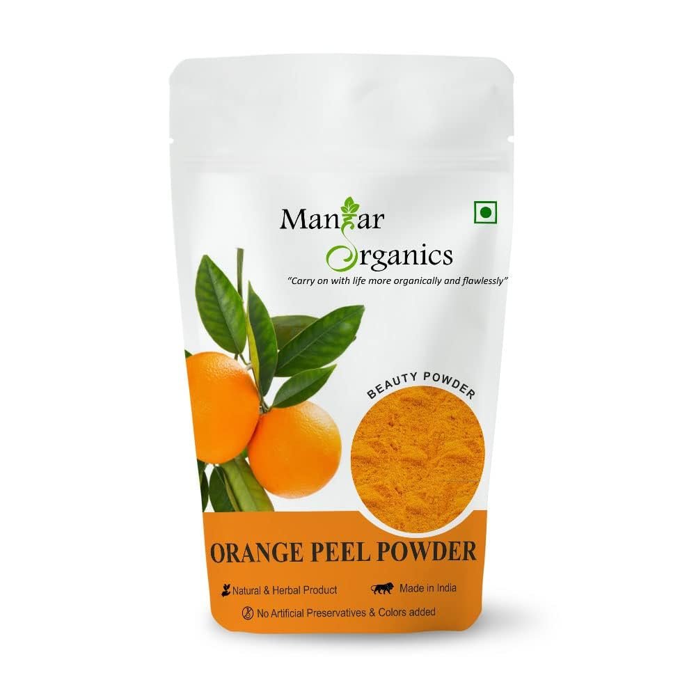 PRZX Natural Orange Peel Powder 100g | Vitamin C Rich DIY Face & Hair Care | Natural Skincare, Face Mask, Beauty & Spa Ingredient