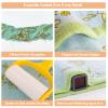 Kitchen Towels Cotton face Towels Reusable Bathroom Hand Towels with Hanging Loops Thin washcloths Quick Dry Towels Set Soft washcloths for face Double-Faced Jacquard 4ply cotton gauze,4PC,13.4"x15.7" view 3