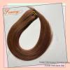 Fenicy Weft Real Human Hair Extensions Color 6 Chocolate Brown Sew in Double Wefts Weaves Premium Remy Silky Straight Hair Walnut Brown 22inch 100g view 2