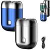 Mini Double Head Electric Shaver,2026 New Upgrade Mini Electric Shaver,Ipx-7 Waterproof Razor Portable Mini Electric Men's Shaver,USB Rechargeable Shaver for Home,Travel (2PCS-A) view 1