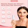 Dermaplane Facial Razor for Women  Electric 3-Speed Sonic Face Hair Removal Tool with LED Light, Peach Fuzz Remover & Exfoliating Dermaplaning Tool, USB-C Rechargeable with 5 Replacement Heads view 2