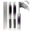 2 Stick Mascara Black,Iron Wand Waterproof With Metal Brush,3D Curling Tubing Mascara,Natural Volume and Length,Quick-Drying and Smudge-Proof view 1