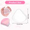 10 Pcs Triangle Powder Puffs Holder Cases Clear Makeup Sponge Protective Container Portable Beauty Holder Reusable Dust Proof Cosmetic Puff Box Multifunctional Cosmetic Storage Case for Travel view 2