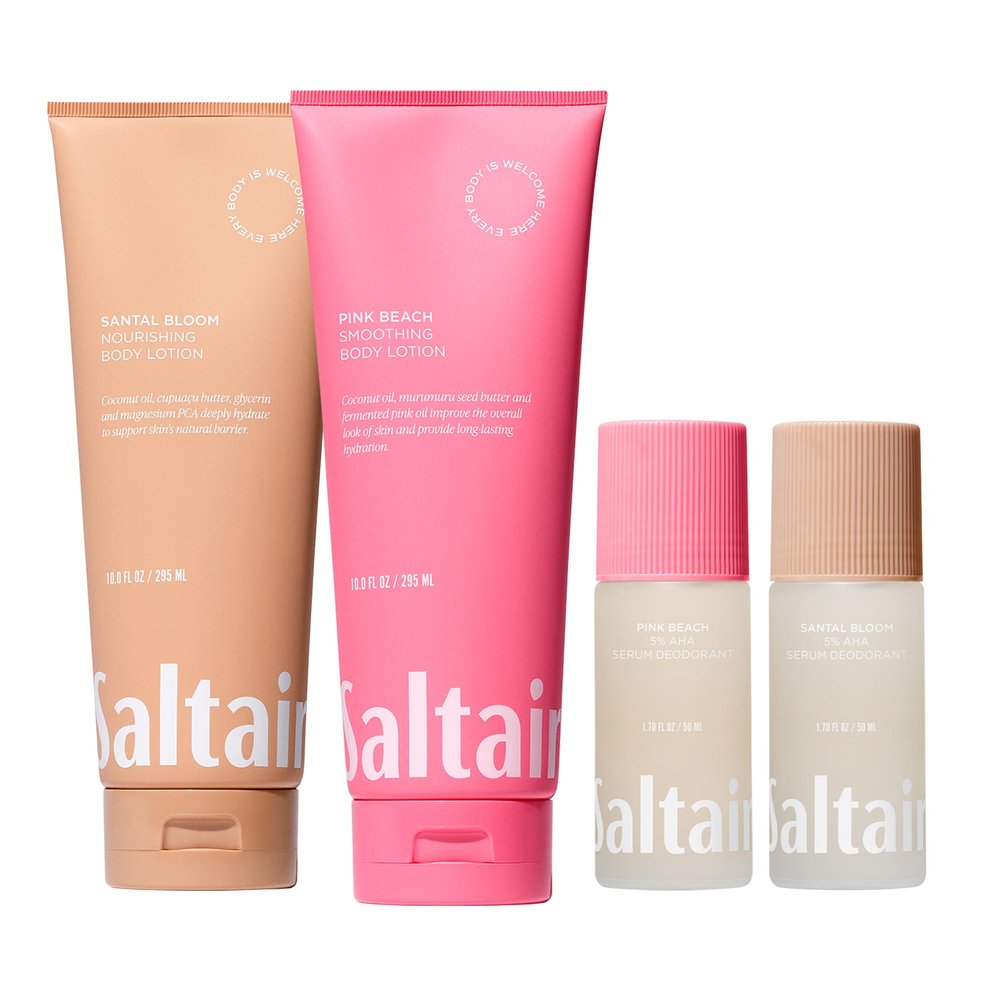 Saltair Signature Scents Body Lotion & Serum Deodorant Bundle  Hydrating Lotion and AHA Deodorant Set for Women and Men