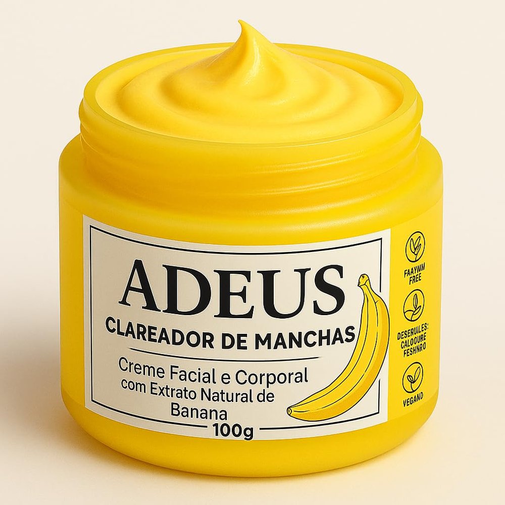 ADEUS Banana Cream  Dark Spot Correcting Brightening Cream with Banana Extract, Niacinamide & Alpha Arbutin | For Underarms, Bikini Line, Buttocks & Body 100g / 3.52 oz (1)