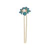 EWUROI Peony hairpin headwear ancient costume enamel handmade view 1