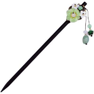 EWUROI Antique Hairpin Fixed Hair Plate Headdress With Cheongsam Women's Daily Life