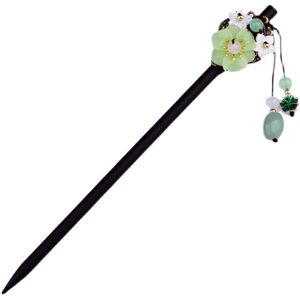 EWUROI Antique Hairpin Fixed Hair Plate Headdress With Cheongsam Women's Daily Life