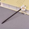 EWUROI Retro Pearl Glass Hairpin Ancient Costume Headdress Accessories Wooden Plate Women view 4