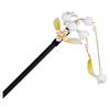 EWUROI Glass Flower Ancient Hairpin Female Hair Wooden Cheongsam Ornaments view 1