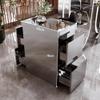 Beauty Salon Storage Cabinet, Stainless Steels Salon Station, Barber Salon Stations for Hair Stylist, Salon Organizers and Storage, 2/3 Layers(Gold,37x60x78 cm) view 2