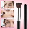 2 Pcs Concealer Brush Beauty Brushes Under Eye Triangle Small Nose Contour Foundation Makeup Brush Angled Under Eye Brightening Brushes for Cream Face Contour Blending (Black) view 3