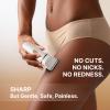 Bikini Trimmer for Women Painless, IPX7 Waterproof Rechargeable Electric Shaver Razors for Women, Pubic Hair Trimmer, Facial Hair Removal Cordless Ceramic Blade, Charge Dock, Gifts view 3