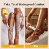 Bikini Trimmer for Women Painless, IPX7 Waterproof Rechargeable Electric Shaver Razors for Women, Pubic Hair Trimmer, Facial Hair Removal Cordless Ceramic Blade, Charge Dock, Gifts view 4