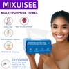 Disposable face towel. MIXUISEE thick and soft face towels. 100% cotton face cloths.facial towels 150% thickness.Remove makeup and cleansing.Suitable for sensitive skin. (Extra thick 210 pieces) view 2
