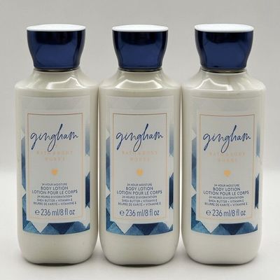 3 gingham Daily Nourishing Bath & Body Super Smooth Body Lotion 8 OZ