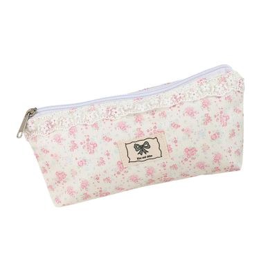 apcans Elegant Travel Essential Blossomy Plan Cosmetic Case Permanent Polyster Construction Compact Writing Tools Holder Dense Trave