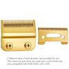2Pcs Hair Clipper Cutter Head Replacement BladeCompatible For WAHL8148/8591/8509/2241/2240 Electric Hair Trimmer Accessories Blade Parts(Gold) view 2