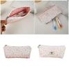 apcans Elegant Travel Essential Blossomy Plan Cosmetic Case Permanent Polyster Construction Compact Writing Tools Holder Dense Trave view 2