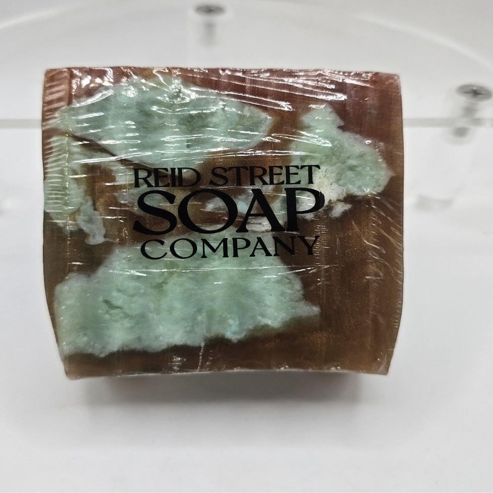 Reid Street Soap Co, LLC Woodland Moss Bar, Handcrafted Natural Tallow Soap, Moisturizing, 5 oz, Cedarwood and Oak Moss Scent, for Men & Women