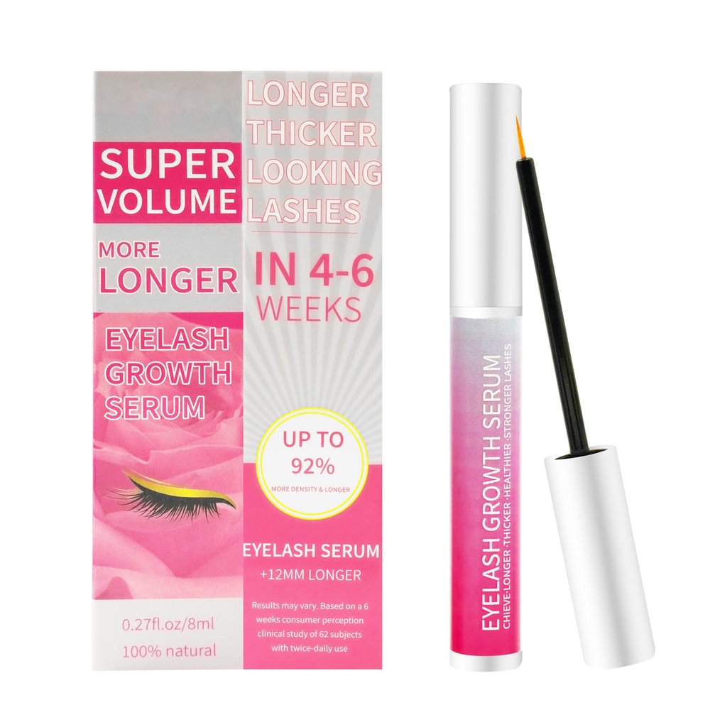 Eyelash Growth Serum  Lash Serum for Eyelash Growth with Plant Extracts for Longer Thicker Fuller Lashes Nourishing Formula to Enhance Natural Beauty Hypoallergenic Oil Free lash growth serum,8ml