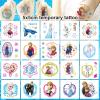 20PCS Cute Frozen Temporary Tattoos Stickers Cute Cartoon Waterproof Temporary Tattoos Stickers, Reward Supplies,Birthday Party Halloween and Christmas Surprise Decoration Supplies view 2