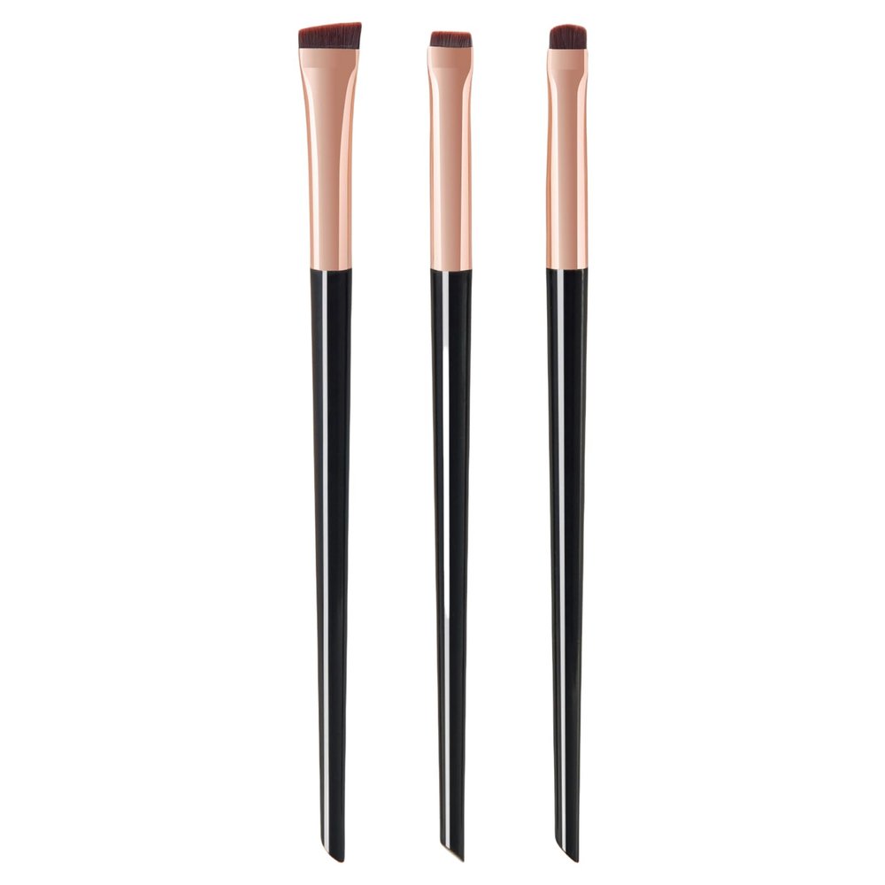 Btgghytr Compact Travel Cosmetic Brush Collection 3pcs Eyeshadow Brushes Essential Makeup Tools for Beauty