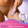 Bikini Trimmer for Women 2 in 1 Electric Razors for Women - Wet and Dry Electric Lady Shaver, Smooth Facial Hair Remover and Body Hair Trimmer for Bikini,Leg, Underarm, Face, Private Area (Purple) view 2