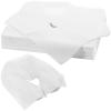 100 Single-Use Disposable Face Cradle Covers for Massage, Salon Headrest Cushions, Hygiene Focused for Skincare and Beauty Services view 1