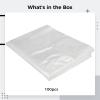 100-Pack Disposable Waterproof Barber Capes, U-Neck, 35.4 X 47.2 Inches For Hair Cutting And Coloring view 3